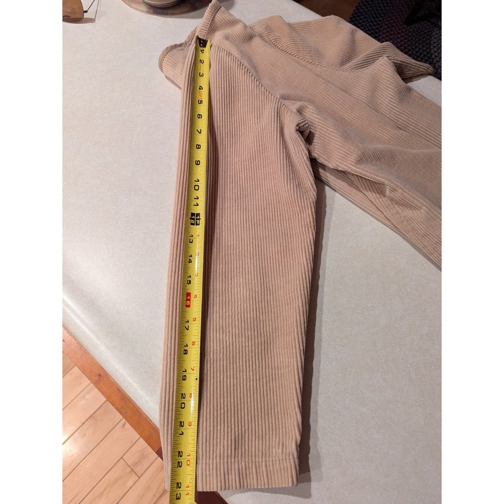 Orvis Jacket Womens 14 Tan Vintage Corduroy Button Front 2PC Set High Waist Pant - Picture 12 of 16